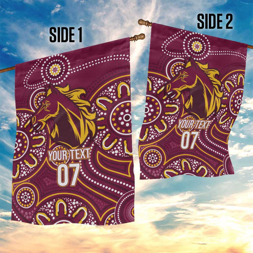Brisbane Rugby NRL Custom Indigenous Garden Flag The Mighty Broncos - Aussie Hoodie