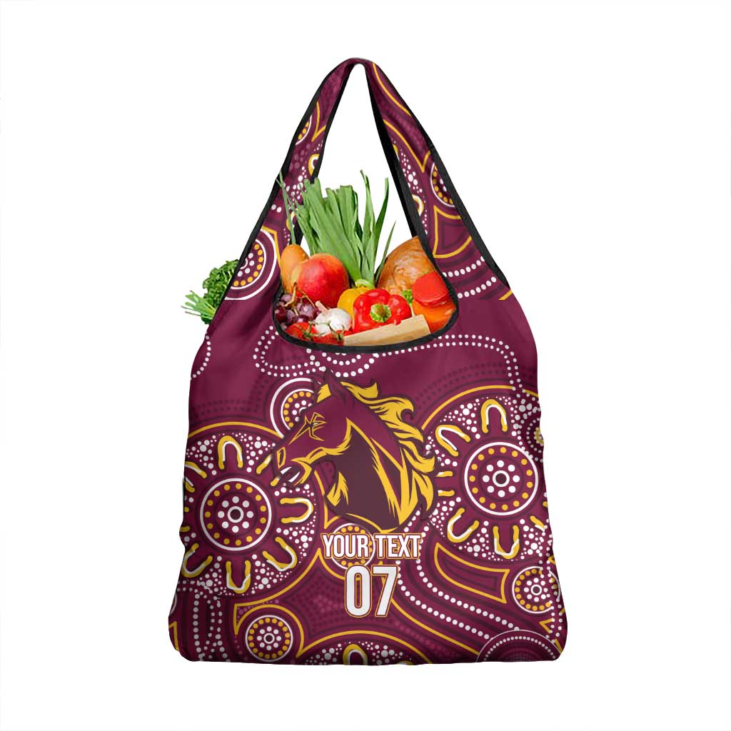 Brisbane Rugby NRL Custom Indigenous Grocery Bag The Mighty Broncos - Aussie Hoodie