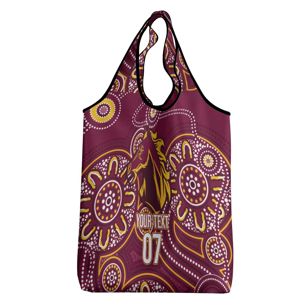 Brisbane Rugby NRL Custom Indigenous Grocery Bag The Mighty Broncos - Aussie Hoodie