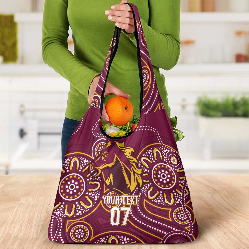 Brisbane Rugby NRL Custom Indigenous Grocery Bag The Mighty Broncos - Aussie Hoodie