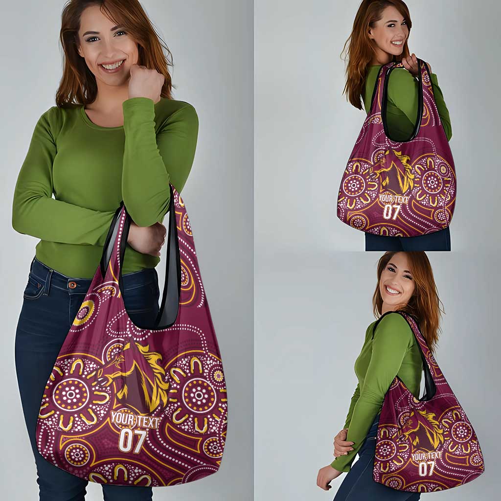 Brisbane Rugby NRL Custom Indigenous Grocery Bag The Mighty Broncos - Aussie Hoodie
