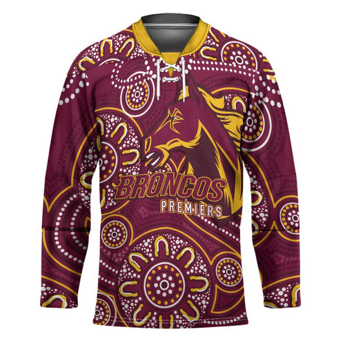Brisbane Rugby NRL Custom Indigenous Hockey Jersey The Mighty Broncos - Aussie Hoodie