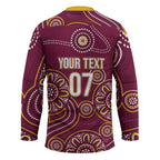 Brisbane Rugby NRL Custom Indigenous Hockey Jersey The Mighty Broncos - Aussie Hoodie