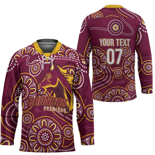Brisbane Rugby NRL Custom Indigenous Hockey Jersey The Mighty Broncos - Aussie Hoodie