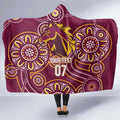 Brisbane Rugby NRL Custom Indigenous Hooded Blanket The Mighty Broncos - Aussie Hoodie