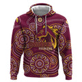 Brisbane Rugby NRL Custom Indigenous Hoodie The Mighty Broncos - Aussie Hoodie