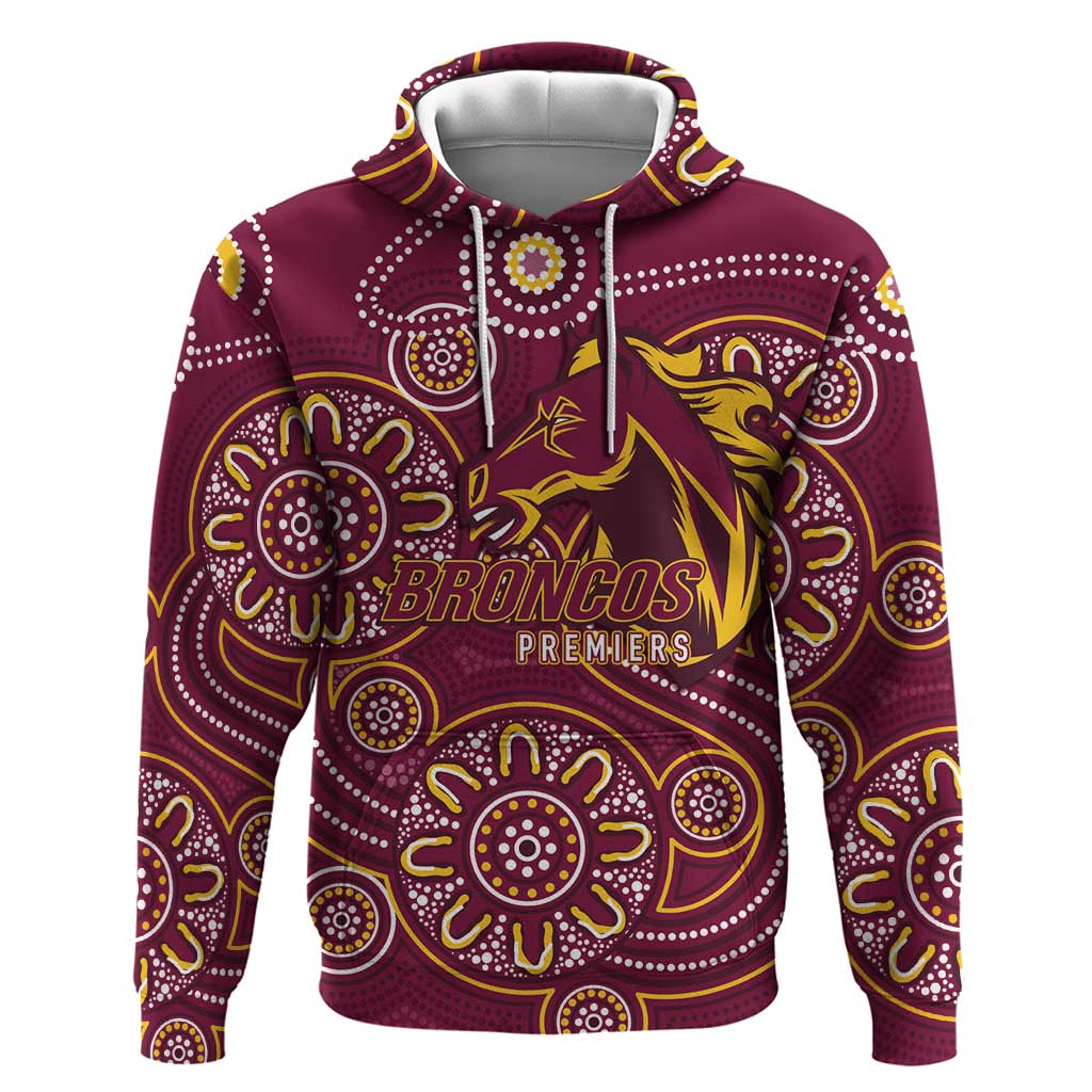 Brisbane Rugby NRL Custom Indigenous Hoodie The Mighty Broncos - Aussie Hoodie