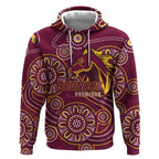 Brisbane Rugby NRL Custom Indigenous Hoodie The Mighty Broncos - Aussie Hoodie