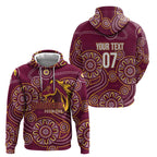 Brisbane Rugby NRL Custom Indigenous Hoodie The Mighty Broncos - Aussie Hoodie