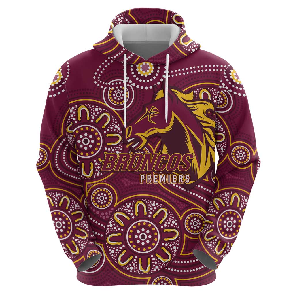 Brisbane Rugby NRL Custom Indigenous Hoodie The Mighty Broncos - Aussie Hoodie