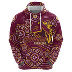 Brisbane Rugby NRL Custom Indigenous Hoodie The Mighty Broncos - Aussie Hoodie
