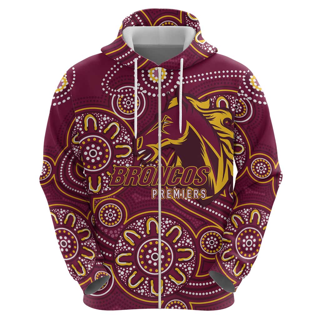 Brisbane Rugby NRL Custom Indigenous Hoodie The Mighty Broncos - Aussie Hoodie