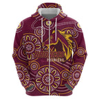 Brisbane Rugby NRL Custom Indigenous Hoodie The Mighty Broncos - Aussie Hoodie