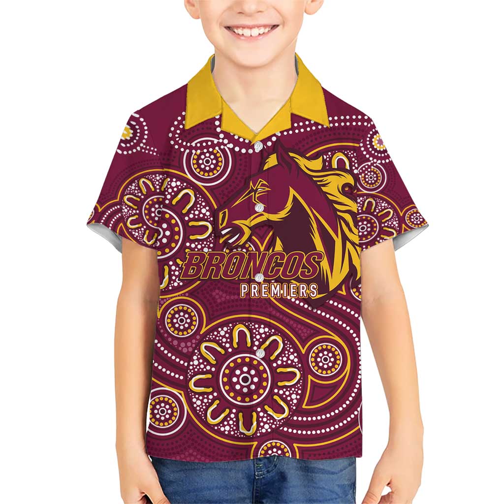 Brisbane Rugby NRL Custom Indigenous Kid Hawaiian Shirt The Mighty Broncos - Aussie Hoodie