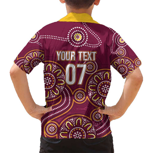 Brisbane Rugby NRL Custom Indigenous Kid Hawaiian Shirt The Mighty Broncos - Aussie Hoodie