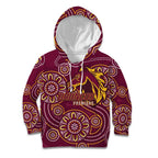 Brisbane Rugby NRL Custom Indigenous Kid Hoodie The Mighty Broncos - Aussie Hoodie