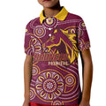 Brisbane Rugby NRL Custom Indigenous Kid Polo Shirt The Mighty Broncos - Aussie Hoodie
