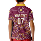 Brisbane Rugby NRL Custom Indigenous Kid Polo Shirt The Mighty Broncos - Aussie Hoodie