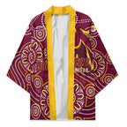 Brisbane Rugby NRL Custom Indigenous Kimono The Mighty Broncos - Aussie Hoodie