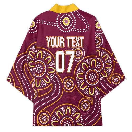 Brisbane Rugby NRL Custom Indigenous Kimono The Mighty Broncos - Aussie Hoodie