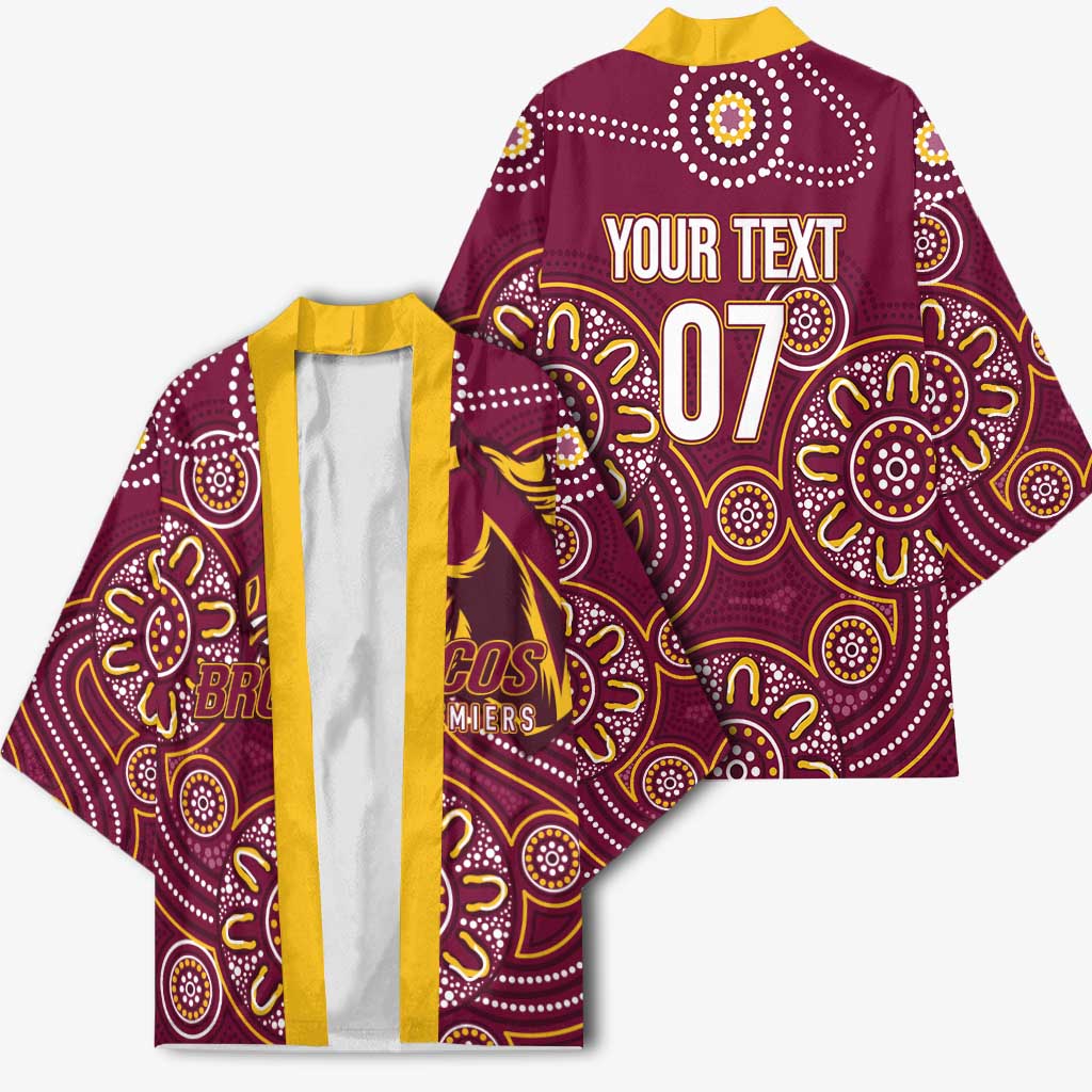 Brisbane Rugby NRL Custom Indigenous Kimono The Mighty Broncos - Aussie Hoodie