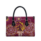 Brisbane Rugby NRL Custom Indigenous Leather Bag The Mighty Broncos - Aussie Hoodie