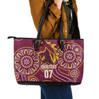 Brisbane Rugby NRL Custom Indigenous Leather Tote Bag The Mighty Broncos - Aussie Hoodie