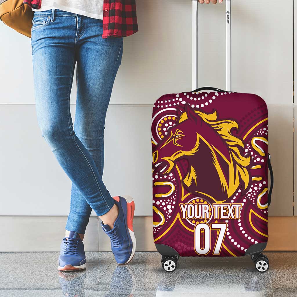 Brisbane Rugby NRL Custom Indigenous Luggage Cover The Mighty Broncos - Aussie Hoodie