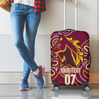Brisbane Rugby NRL Custom Indigenous Luggage Cover The Mighty Broncos - Aussie Hoodie