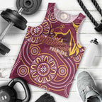Brisbane Rugby NRL Custom Indigenous Men Tank Top The Mighty Broncos - Aussie Hoodie