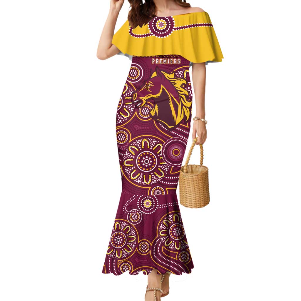 Brisbane Rugby NRL Custom Indigenous Mermaid Dress The Mighty Broncos - Aussie Hoodie