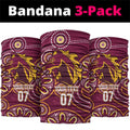 Brisbane Rugby NRL Custom Indigenous Neck Gaiter The Mighty Broncos - Aussie Hoodie