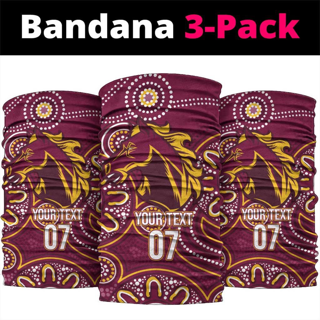 Brisbane Rugby NRL Custom Indigenous Neck Gaiter The Mighty Broncos - Aussie Hoodie