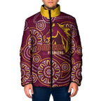 Brisbane Rugby NRL Custom Indigenous Padded Jacket The Mighty Broncos - Aussie Hoodie