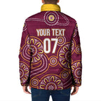 Brisbane Rugby NRL Custom Indigenous Padded Jacket The Mighty Broncos - Aussie Hoodie
