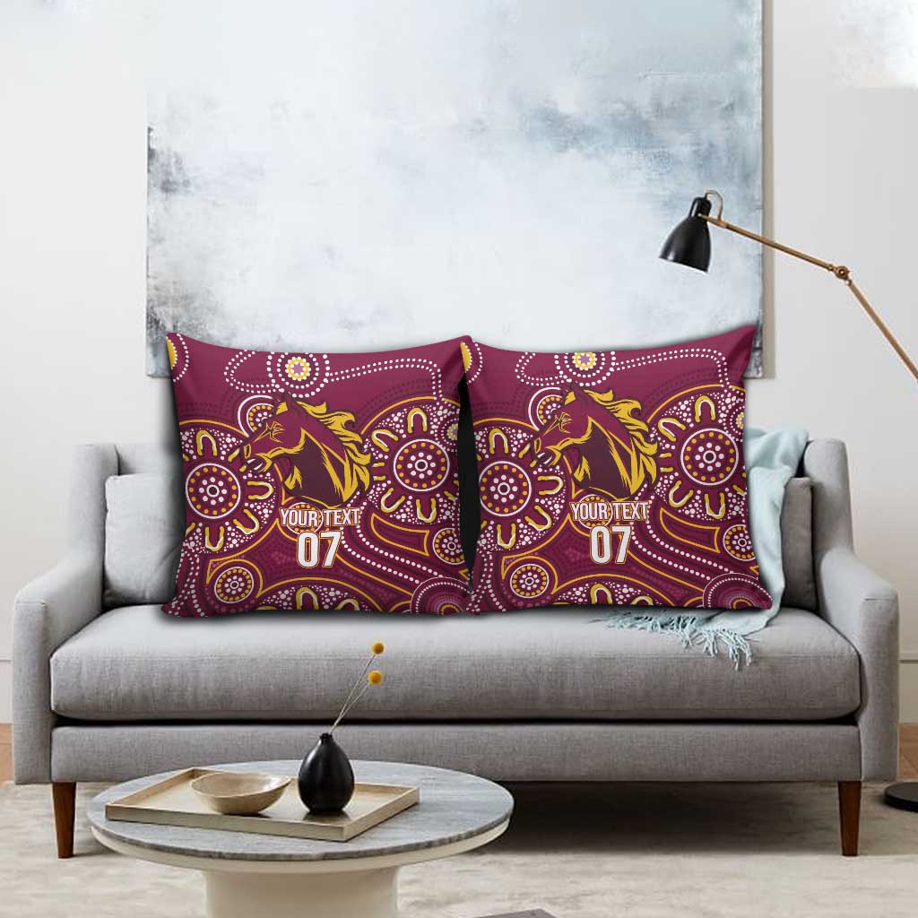 Brisbane Rugby NRL Custom Indigenous Pillow Cover The Mighty Broncos - Aussie Hoodie