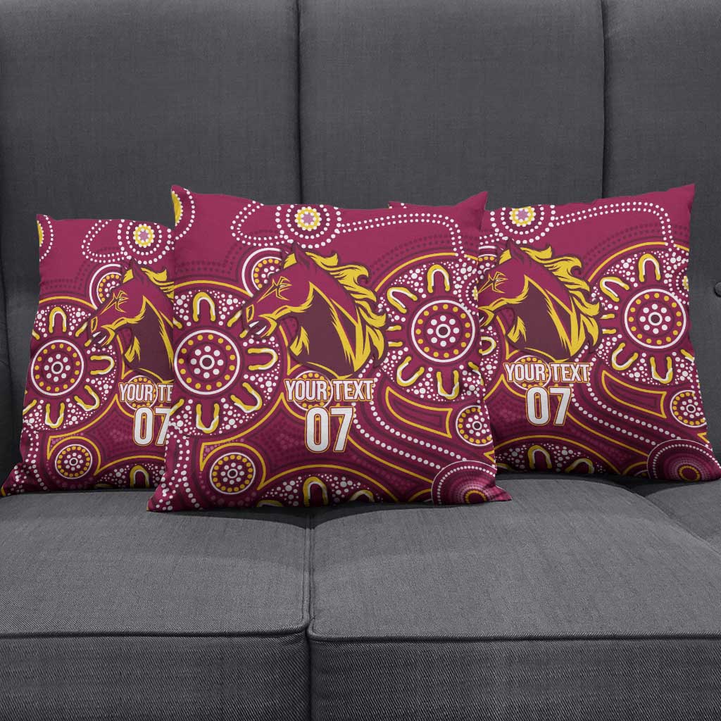 Brisbane Rugby NRL Custom Indigenous Pillow Cover The Mighty Broncos - Aussie Hoodie