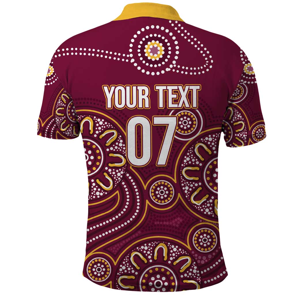 Brisbane Rugby NRL Custom Indigenous Polo Shirt The Mighty Broncos - Aussie Hoodie
