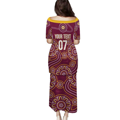 Brisbane Rugby NRL Custom Indigenous Puletasi The Mighty Broncos - Aussie Hoodie