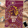 Brisbane Rugby NRL Custom Indigenous Puzzle The Mighty Broncos - Aussie Hoodie