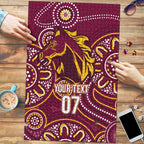 Brisbane Rugby NRL Custom Indigenous Puzzle The Mighty Broncos - Aussie Hoodie