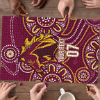 Brisbane Rugby NRL Custom Indigenous Puzzle The Mighty Broncos - Aussie Hoodie