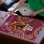 Brisbane Rugby NRL Custom Indigenous Puzzle The Mighty Broncos - Aussie Hoodie