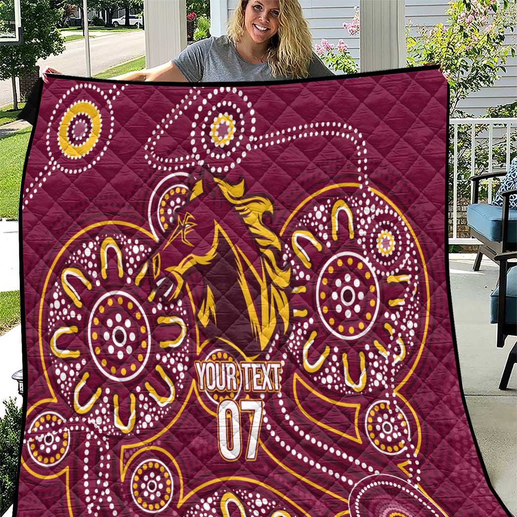 Brisbane Rugby NRL Custom Indigenous Quilt The Mighty Broncos - Aussie Hoodie
