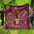 Brisbane Rugby NRL Custom Indigenous Quilt The Mighty Broncos - Aussie Hoodie