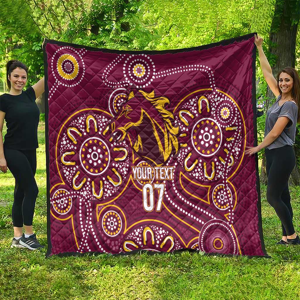 Brisbane Rugby NRL Custom Indigenous Quilt The Mighty Broncos - Aussie Hoodie