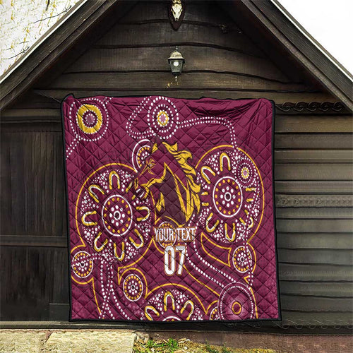 Brisbane Rugby NRL Custom Indigenous Quilt The Mighty Broncos - Aussie Hoodie