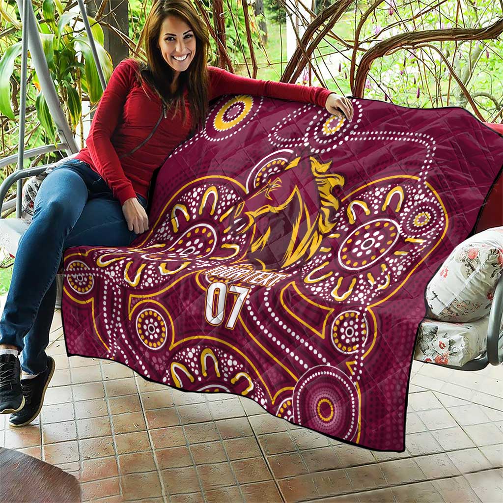 Brisbane Rugby NRL Custom Indigenous Quilt The Mighty Broncos - Aussie Hoodie