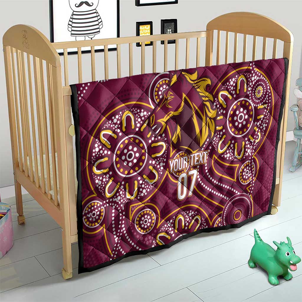 Brisbane Rugby NRL Custom Indigenous Quilt The Mighty Broncos - Aussie Hoodie