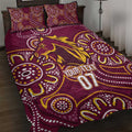 Brisbane Rugby NRL Custom Indigenous Quilt Bed Set The Mighty Broncos - Aussie Hoodie